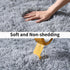 Soft Runner Rugs for Bedroom Hallways, 2x3 Grey Fluffy Shag Non Slip Area Rug for Living Room