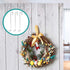 Ripeng 6 Pieces 12 Inch Plastic Wreath Hanger for Front Door - Clear Door Wreath Hooks for Christmas, Halloween Decor