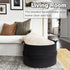 CherryNow Extra Large Black Laundry Basket - Rope Storage for Bathroom, Bedroom, Living Room, 22 x 14 inches