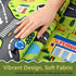 72"x48" City Life Car Play Rugs, Educational and Fun Urban Road Play Mat for Kids, Non-Slip Playmat with Streets