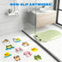 17PCS UNEEDE Kids Bathtub Mat with Non Slip Bathtub Stickers, Non Slip Shower Mat for Toddlers, Washable Anti Slip Tub