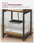 3-Tier 11.8 13.4 22.8 Inches, VASAGLE Side Table with Charging Station, End Table with USB Ports and Outlets