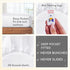 California Design Den Queen Size Bed Set, 400 Thread Count 100% Cotton Cooling Sheets, Deep Pocket, White