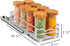 4-1/2"W 10-1/2"D 2-3/4H, Pull Out Cabinet Organizer for Spices, Cans - Heavy Duty with Lifetime Limited Warranty- Pull