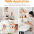9.5x9.5 Inch Set 2, Sezanrpt Acrylic Corner Floating Shelf of Orange Corner Wall Shelf for Home Dcor, Speakers