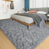 YJ.GWL Area Rugs for Bedroom - 2x3 Washable Small Grey Bedside Rug, Fluffy Shaggy Indoor Carpet