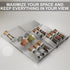 BaHoki Essentials 3 Tier Spice Rack - Kitchen Drawer Organizer for Salt, Pepper, Spices, Clear Plastic Storage Rack