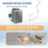 Washer and Dryer Covers - Waterproof and Dustproof Cover for Top Load & Front Load Machines, 29 x 28 x 43 Inches