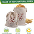 4 Packs Augshy Linen Bread Bags for Homemade Bread, Unbleached, Reusable Bread Storage Bakery & Baguette