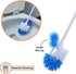 Superio Toilet Brush and Holder,Toilet Bowl Cleaning System with Scrubbing Wand, Under Rim Lip Brush and Storage Caddy