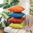 MIULEE Fall Pack of 2 Decorative Outdoor Solid Waterproof Throw Pillow Covers for Patio Garden 18x18 inch