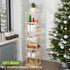7 Closet Vertical Tall Shoe Rack For Entryway - Tall Tier Free Standing Slim Narrow Bamboo Wood Shoe Boots Storage