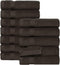 SALBAKOS 100% Turkish Cotton Washcloth Set of 12 13x13 inch | Heirloom