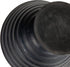 Creative Co-Op Boho Wood Pedestal Serving Bowl, Black Finish