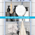 HuggieGems 3-Tier Blue Corner Shower Caddy with Hooks - Bathroom Organizer