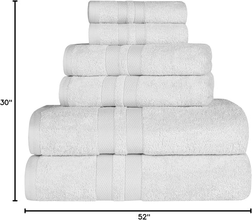 Set, 2 2 2 6 Set, BNM Ultra-Soft Cotton Towel Bath Towels, Hand Towels, Face Towels/Washcloths, Quick-Dry, Shower, Spa