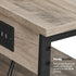 3-Tier TB01BG026 TUTOTAK End Table with Charging Station, Nightstand, Couch Side Table with USB Ports and Outlets