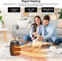 Small Portable Space Heater for Indoor Use, Lutntc 1500W/750W Safe and Quiet Ceramic Electric Heater Fan