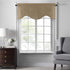 Elrene Home Fashions Colette Faux-Silk Scalloped Window Valance - 50 in x 21 in, Gold (Scalloped Valance)