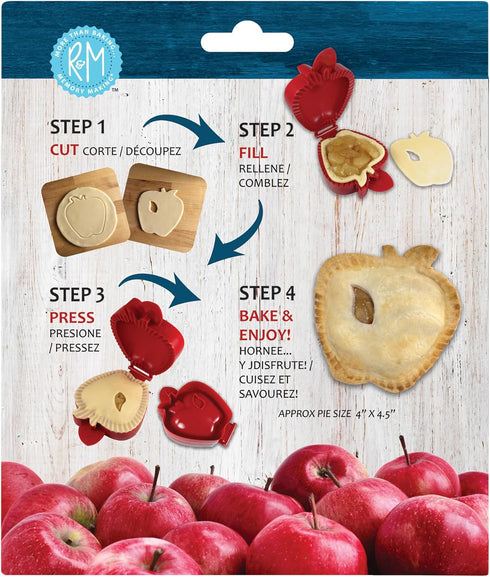 R&M International Pocket Pie Maker, Apple Shape, 5"
