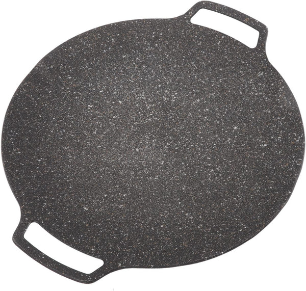 Korean Griddle Pan, Non-Stick Circular Frying Pan for Home Outdoor Stove, BBQ Plate (Universal Model 33cm)