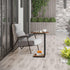 Hosfais Side Table Small End Table, C-Shaped Wood Sofa Table with Metal Frame for Living Room, Bedroom, Small Spaces