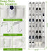 40 Closet 80 Unjumbly Over the Door Shoe Organizer with Large Breathable Mesh Pockets, Space Saving Shoe Holder