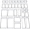SMARTAKE 30-Piece Drawer Organizer with Non-Slip Silicone Pads for Makeup, Jewelry, Utensils (Clear)
