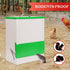 25 Lbs Automatic Chicken Feeder No Waste for Coop, Automatic Large Outdoor Duck Feeder and Poultry Feeder Rainproof