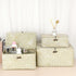 Hipiwe Wicker Shelf Baskets Bin with Lid, Natural Seagrass Storage Boxes, Multipurpose Home Organizer Bins