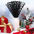 Syhood 200 13.8 Inches Pcs Glitter Berry Stems, Christmas Berry Picks Holly Branches for Christmas Tree Decorations