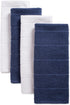 DII Basic Chef Collection, Assorted Terry Kitchen Towel Set, French Blue, 4 Piece