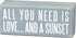Primitives by Kathy 19111 Beach-Inspired Blue Box Sign, 6 by 2.5-Inch