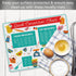 Cut N' Funnel Quick Conversion Measurement Chart on Flexible Cutting Board Mat, BPA Free, Made in the USA
