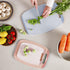 Neoflam Microban Protection Cutting Board 3 Piece Set, Stain & Odor/BPA Free, Reversible Board, Non-Slip Handle