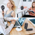 FARADAY Personal Hand Held Fan, 4800mAh Travel Cooling Fan, Powerful Small Portable Rechargeable Battery Operated