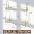 Countertop, 2 Counter 10S Countertop Edergoo Bathroom Organizer Tier Bathroom Organizer Tool-Free Assembly, Acrylic