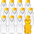 Thenshop 48 Pcs 8 oz Plastic Bear Honey Bottle Jars Empty Honey