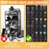 40 Closet Over the Door Shoe Organizer, Large Mesh Pockets Hanging Shoe Rack Organizer for Behind the Door Storage