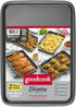 GoodCook Everyday Gray Set of 2 Nonstick Steel 9" x 6.2" Mini Baking Sheets for Toaster Oven