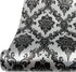 Yifely Retro Black Damask Furniture Paper Self-Adhesive Shelf Liner, Light Grey Table Decor Sticker
