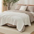 EMME (White,50"x60") Cotton Muslin Throw Blanket for Couch Breathable Gauze Soft Lightweight Blankets for Adults