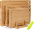WILLKOMMEN Bamboo Cutting Board Set of 3, Cutting Boards For Kitchen with Juice