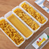 2Pcs Pasta Storage Container, Kitchen Spaghetti Food Storage Box with Lid for Noodles, Pasta, Eggs, Fruits Snacks