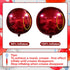KatchOn Huge Metallic Red Balloons - 22 Inch, Pack of 6 Round 4D Mylar Balloons for Birthday, Anniversary Decorations