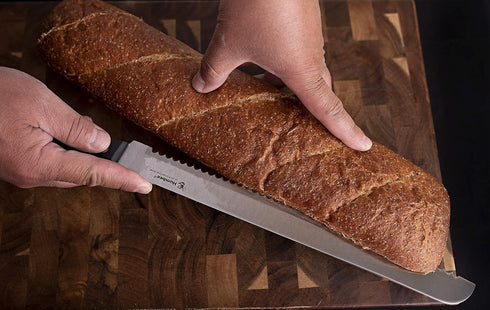 12 inch Serrated Bread Knife with Wave Edge Blade