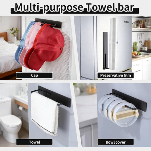 3 Packs Magnetic Kitchen Organizer & Magnetic Utensil Holder - Hanging Hooks &Paper Towel Holder & Tumbler Lid