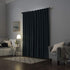 Sun Zero Hampshire Velvet Noise Reducing Thermal Total Blackout Curtain Panel, 50" x 96", Teal