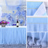 Baby Blue Table Skirt for Baby Shower Boy 6ft Light Blue Tulle Tutu Table Cloth for Elephant Birthday Party Decorations
