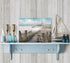 LAIART Ocean Seascape Blue Canvas Wall Art - Modern Lighthouse Prints for Bedroom Bathroom Living Room